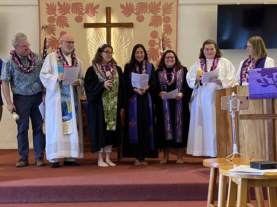In His House Hawaii church community gathered in worship representing the warm and inclusive Christian fellowship at In His House Hawaii in Honolulu